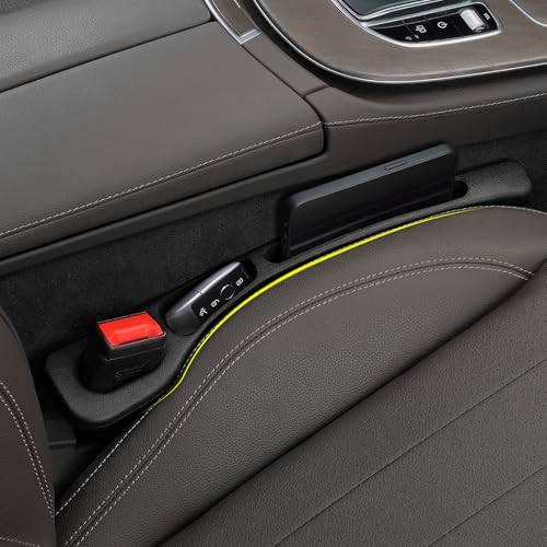2PCS Auto Universal PU-Leder Sitzlückenfüller Stopfen Autositz-Lückenfüller Abstandshalter Geeignet für die meisten Modelle PKW SUV LKW Zubehör