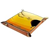 Le plateau de dés a deux tailles: 11,5 x 11,5 cm / 4,5 x 4,5 pouces, 14,5 x 14,5 cm / 5,7 x 5,7 pouces et la hauteur est de 3 cm / 1,2 pouces