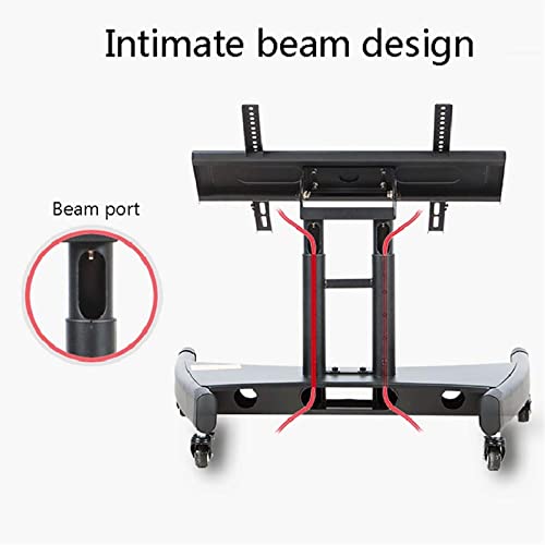 Soporte de Piso para TV Universal, Ajustable y con Ruedas miniatura 4