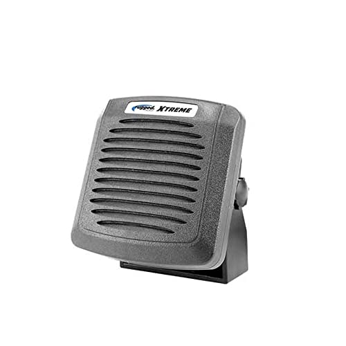 Rugged Radios All-Terrain Waterproof External Speaker for Two-Way Mobile Radios: 15W Clear Audio with Volume Control for UTVs, Chase Trucks & Base Stations