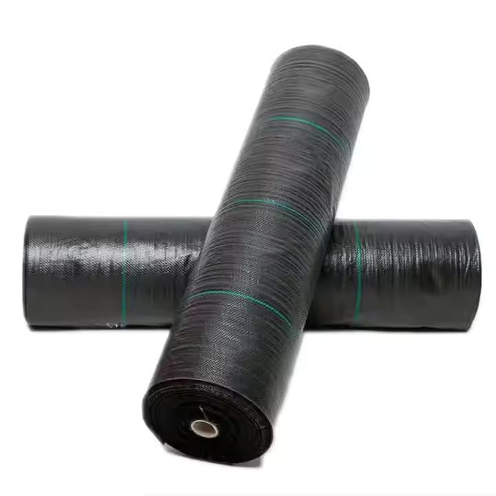 Mahira Premium Garden Weed Control Barrier Sheet Mat 3 Meter x 5 Meter, Landscape Fabric 90 GSM Heavy Duty Weed Block Gardening Mat for Gardens, Agriculture, Outdoor Projects (Black)-image-21