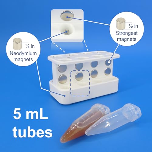 Support magnétique pour tubes 5 ml facilitant la séparation cellulaire - 3