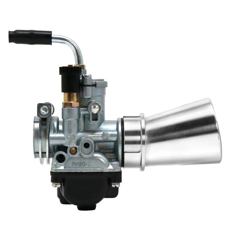 [OEM] Motorcycle Carburetor PHBG 17.5AS 19.5AS 21AS with Air Filter For Dellorto Carbs 50-100cc PHBG VHB 20-26mm Carburettors [Replacements] (Color : 21AS Set)