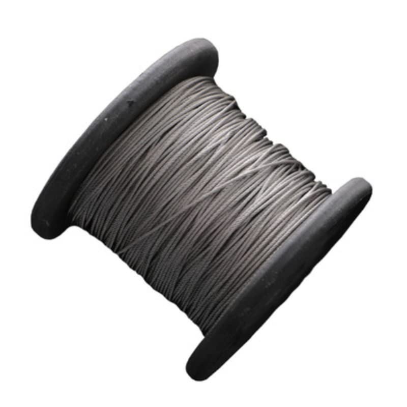 Cable Acero Cuerda de alambre acero Flexible recubierta PVC 50 metros, 0,5-3mm, Cable suave, tendedero inoxidable transparente(3mm)