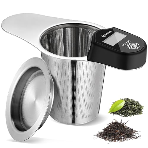 IPOW Stainless Steel Tea Infuser, Metal Loose Leaf Tea Steeper, Reusable Tea Strainer for Loose Tea,...