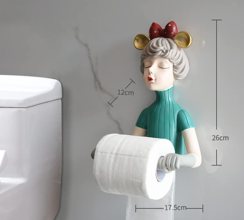 トイレットペーパーホルダー かわいい女の子デザイン かわいい Amazon.co.jp: トイレットペーパーホルダー 3D ガール かわいい