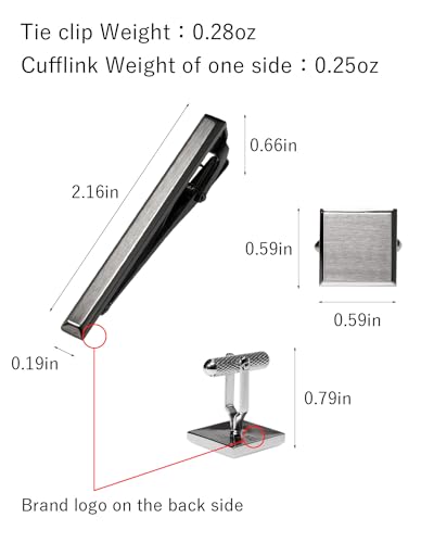 Image of [TAVARAT] Tie Clip Tie Clips for Men Black Silver Light Gold Tie Bar Tie Pin Tps-163