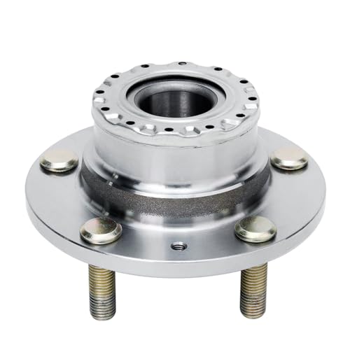 Image of Detroit Axle - Pair Rear Wheel Bearing and Hub Assembly for Hyundai Tiburon 2003 2004 2005, 5 Lugs Without ABS 512199