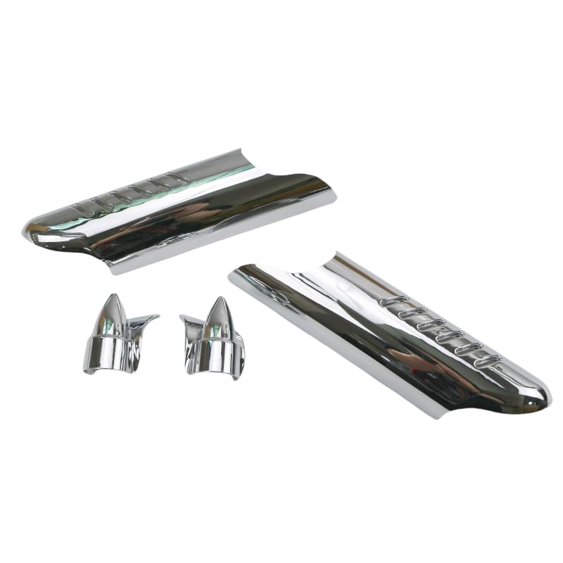 Protector deflector cromado de alta resistencia para horquilla de Harley Touring 6