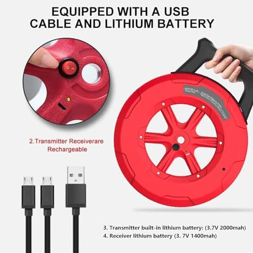 Underground Pipe Locator & Blockage Detector | Wall Scanner for Metal & PVC Water Pipes | Accurate 30m Depth Detection | Essential Plumbing Tool for Professionals