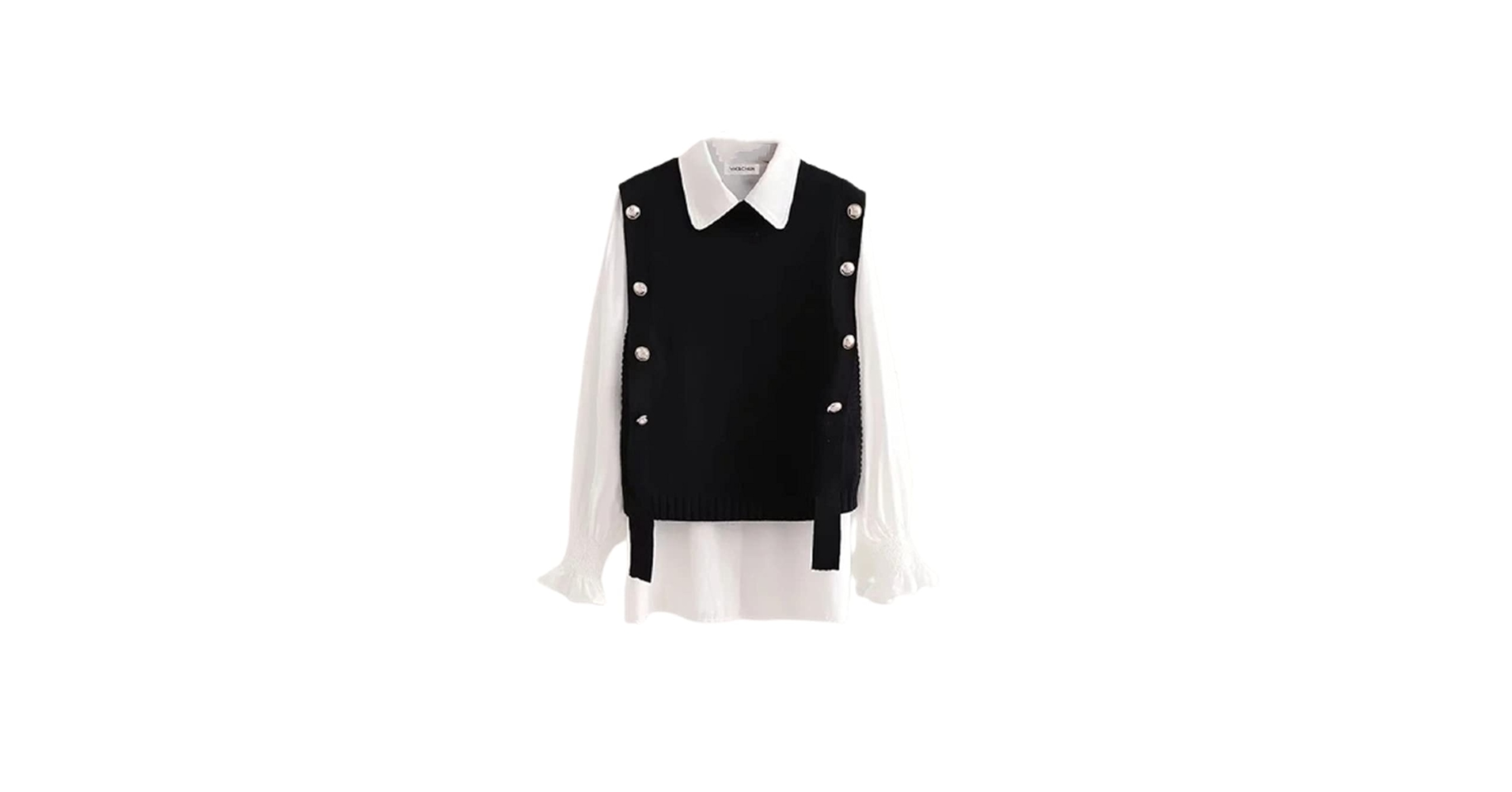 Amazon.com: Renost Fall Knit Vest and Dress 2 Piece Set for