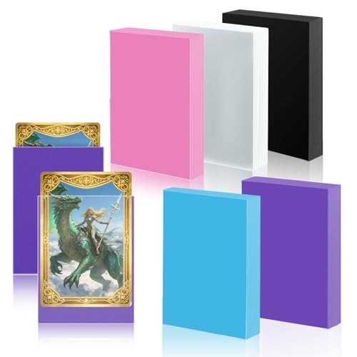 Mcbazel 500 Pezzi Soft Card Sleeves Bustine Protettive Custodie Protettive 66 * 91mm per YuGiOh, Pokemon, Ultimate Guard, MTG