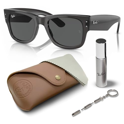 Ray-Ban RB0840S MEGA WAYFARER Square Shaped Non-Polarized Sunglasses for Men & Women Includes Official RAYBAN Eyewear Kit Ideal Formal & Casual Wear Sunglasses 0 Lens