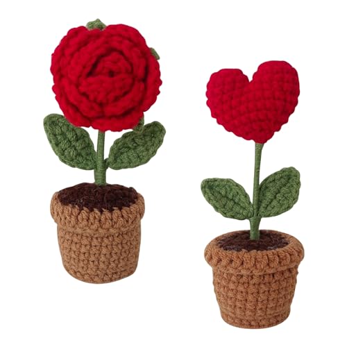 Flores de ganchillo, flores de rosa, regalos de regalo para mujeres, regalo de cumpleaños para mamá, mejor amiga, regalos de rosas infinito, regalos para mujeres, pequeños regalos para mujeres, envío
