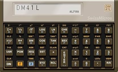 The DM41L is a clone of the HP-41CX including a real-time clock but in the housing of the Voyager series.