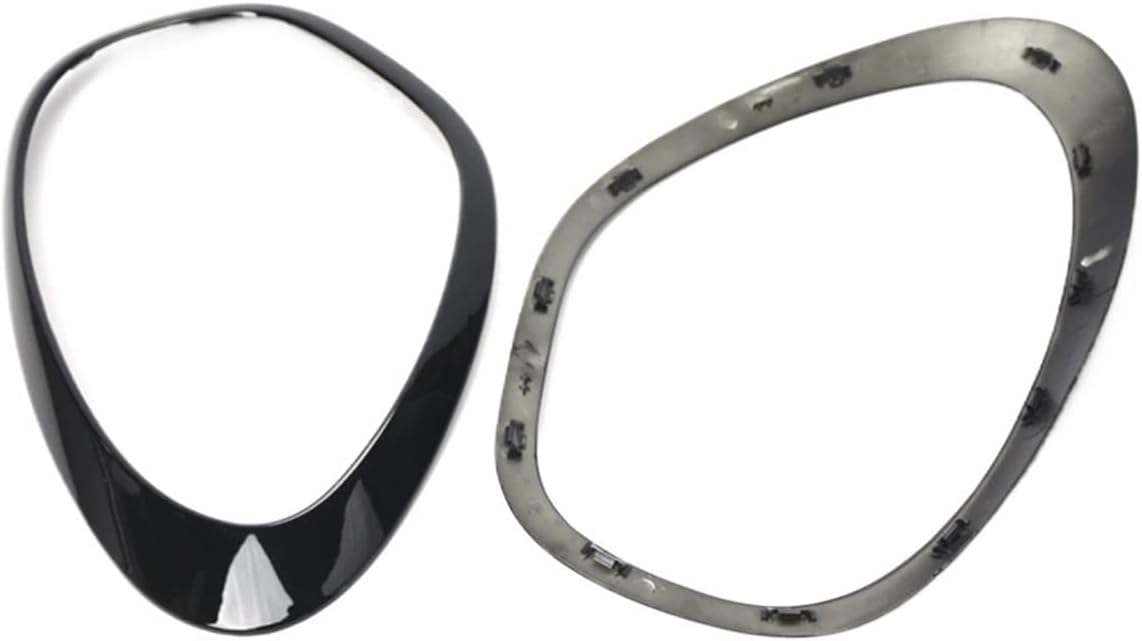 Compatible For MINI R60 Cooper Countryman 2011-2016 Headlight Ring Bezel Trim Surround Cover 1Pair Headlamp Tailight Bezel Decor Cover(Taillight For Black)