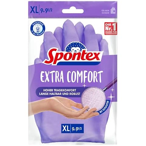Spontex Extra Comfort Cleaning Gloves - XL Cover