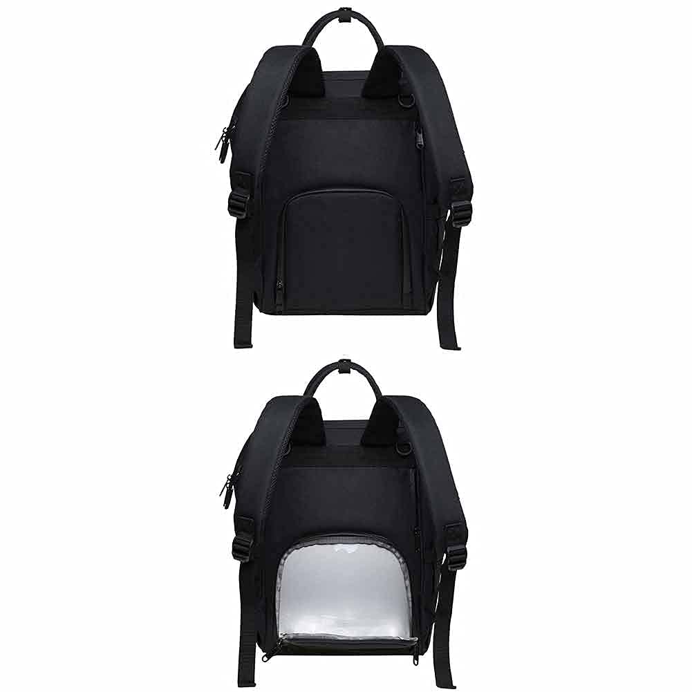 KAUKKO Bolsa de pañales para bebé con gancho de cochecito multifunción de nailon de gran capacidad, mochila de viaje para viajes con muchos compartimentos