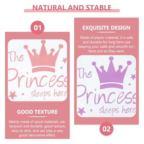 Vinilos decorativos corona para dormitorio y cuarto de niños miniatura 7