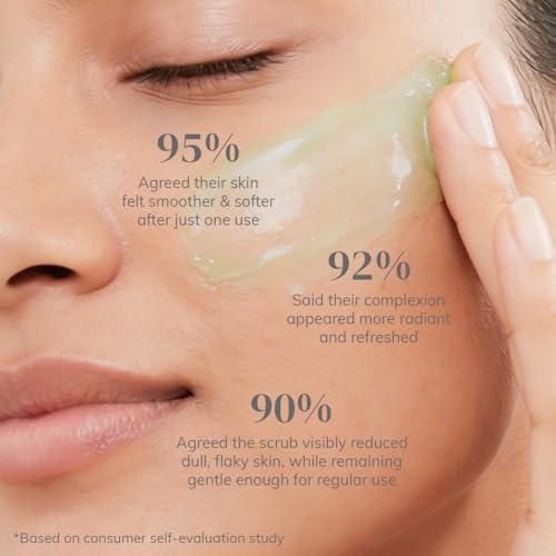 Image of CLAYCO Matcha Enzyme Scrub with AHA & BHA | Gentle Exfoliating Green Tea Scrub for Dead Skin Removal, Blackheads & Pore Cleansing (45g)