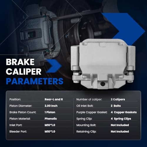 Image of Rear Brake Caliper Assembly for Chevrolet Silverado 1500 Tahoe