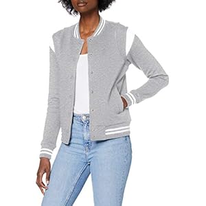 Urban Classics Organic Inset College Sweat Jacket voor dames dames Jassen