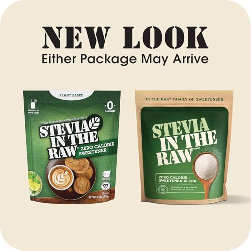 Image of Stevia In The Raw Bakers Bag, Plant Based Zero Calorie Sweetener, No Added Flavors or erythritol, Sugar-free Sugar Substitute for Baking, Suitable For Diabetics,Vegan,Gluten-Free,9.7Oz Bag (Pack of 6)