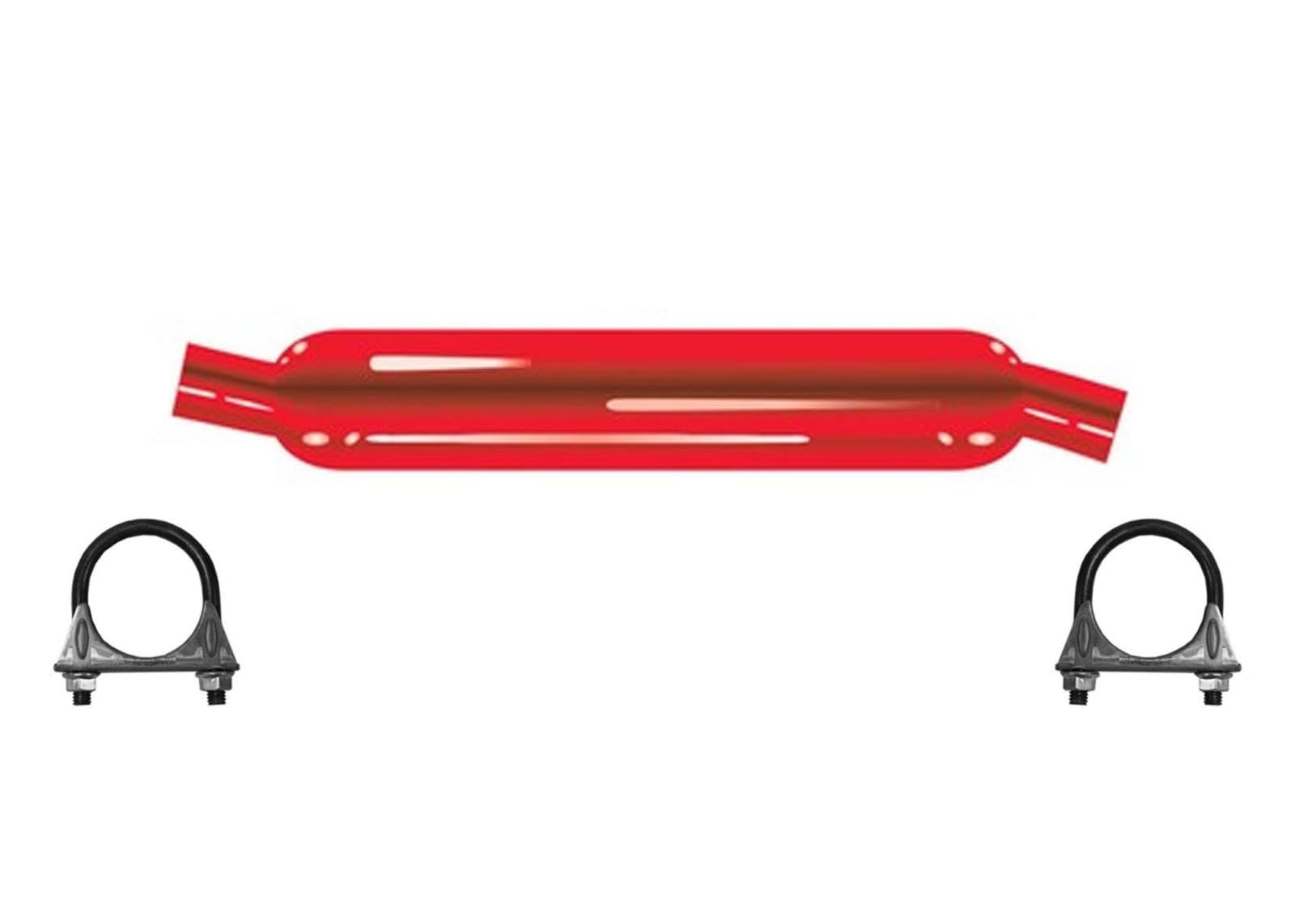 Amazon.com: Cherry Bomb 87052CB Muffler 30 inch OAL, 22 in Body