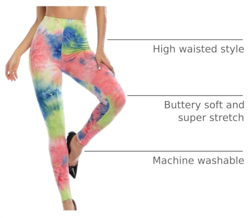 Image of Kotii Women's Soft Full Length Leggings High Waist Ankle Length Leggings Pants Tights