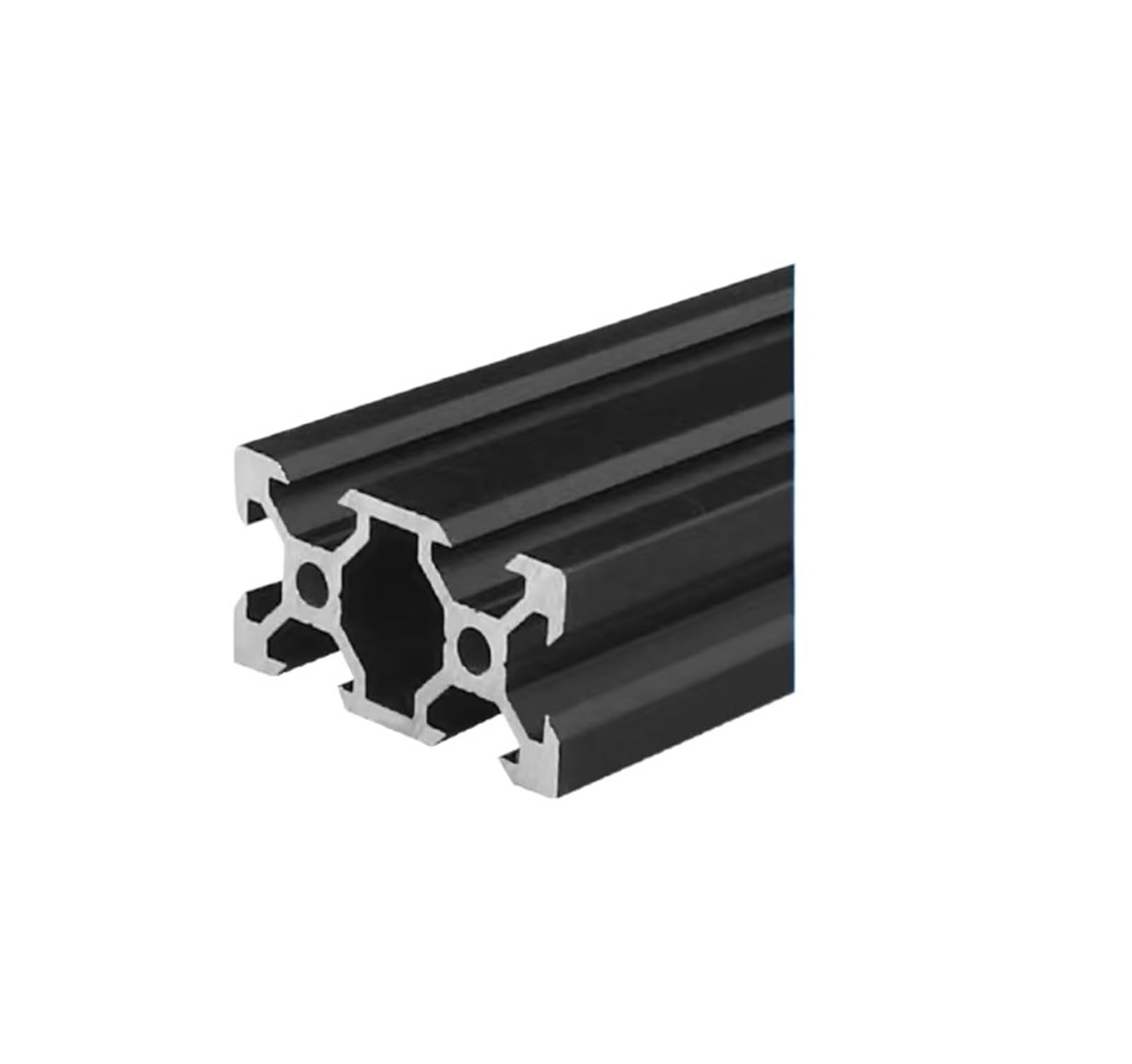 Perfil de aluminio 2040 V negro de 550mm estándar UE para estructura de impresora 3D DIY 2