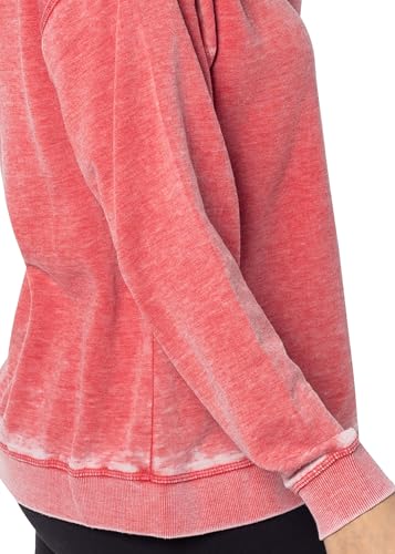 Sudadera Campus Crew para Mujer en color Rosso talla M de Algodón Cómodo 5