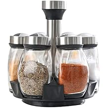 6pcs Set Seasoning Bottle Condiment Pots Containers Spice Jars - Spice Boxes with Lids, Sugar Storage Container and Salt Seasoning Box for Kitchen and Home