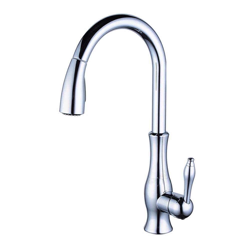 Robinet mitigeur de cuisine laiton douchette évier eau chaude et froide