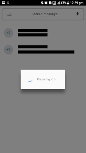 Sms Export to PDF