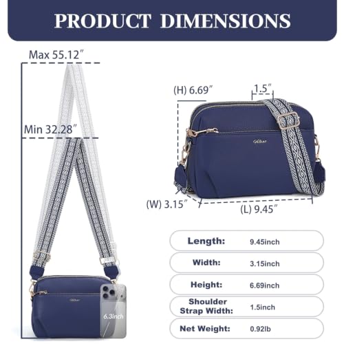 Image of Crossbody Bag for Women Vegan Leather Handbag Purse Anti Theft RFID