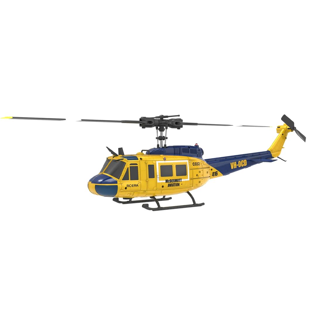 RC ERA C032 UH-1 Huey RC Hubschrauber, 6-Kanal Ferngesteuert Hubschrauber 1/48 Scale Heli, 3D Stuntflug & Hochpräzisions RC Flugzeug für Erwachsene Anfänger