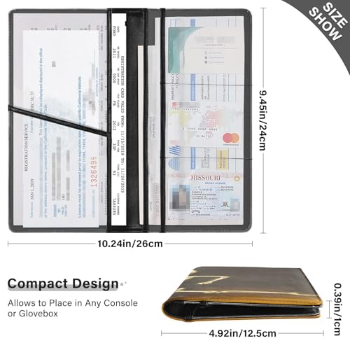 Organizador para automóvil Slim de cuero miniatura 3
