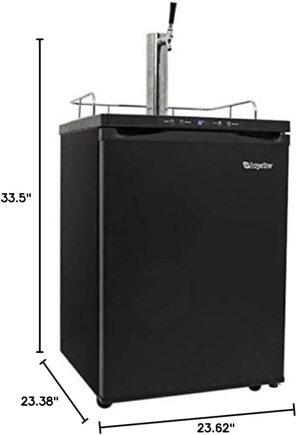 Miniatura 10 de EdgeStar KC3000 Kegerator de tamaño completo con pantalla digital - negro