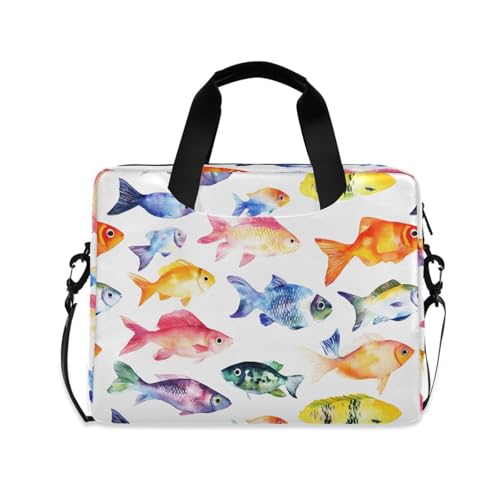 Bolsa de hombro para laptop acuarelas, maletín 13-16 pulg