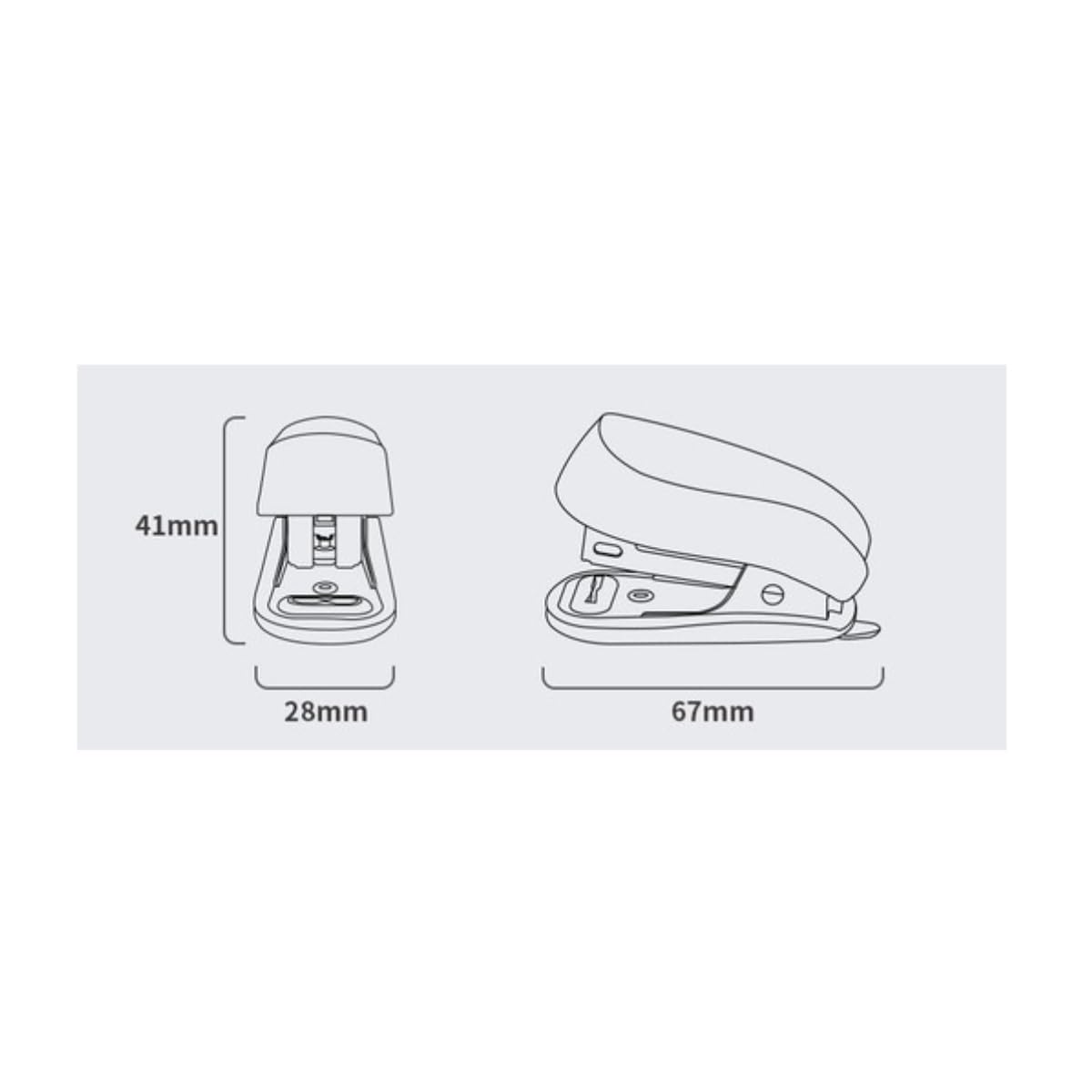 Tacker Heftgerät Desktop-Heftgerät for Büromaterial, Tragbares Heftgerät Tacker für Schreibtisch(White)