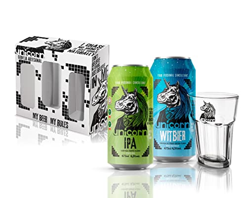 KIT CERVEJAS PRESENTE WITBIER E IPA + COPO TUMBLR