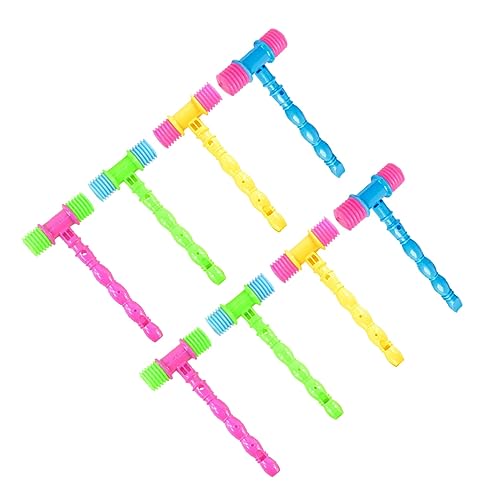 PERSELOSO 8Piezas Martillo Musical para Bebés Plástico para Pequeños Estimulan Curiosidad y Mejoran Percepción y Visual