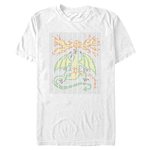 T-shirt Netflix Scantron Dragon homme coupe droite anti-déformation