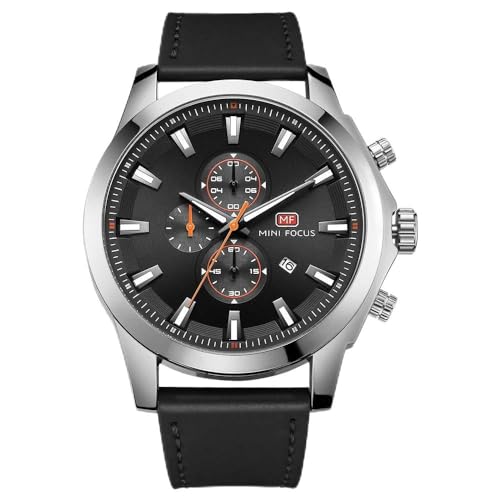 QTMIAO 美しいmini focus時計 MINI FOCUS/カレンダー発光ペンダントクォーツ時計ベルト付メンズ腕時計 (Color : 4)