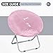 Velvet Stretch Saucer Chair Cover, Soft Round Moon Chair Cover for Adults and Kids, Removable Saucer Chair Cushion Covers for Indoor & Outdoor