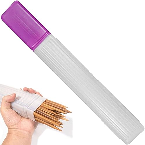 Grand étui de rangement en plastique transparent pour aiguilles à tricoter, boîte de rangement pour aiguilles à tricoter de pull.