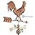 Good Directions Smithsonian Rooster Weathervane, Pure Copper