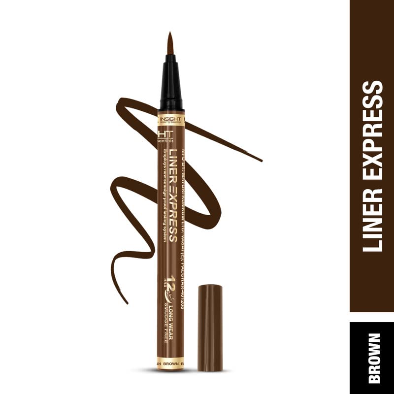 INSIGHT Cosmetics Liner Express Eye Pen, Black(Matte), 1.5g (Black) (Brown) - Image 4