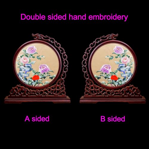 Soie brodée double face motif chinois de 185 couleurs idée cadeau - 3