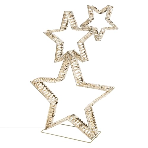 ECD Germany 3x Deko Weihnachtssterne übereinander, 80cm, 350 LED,...